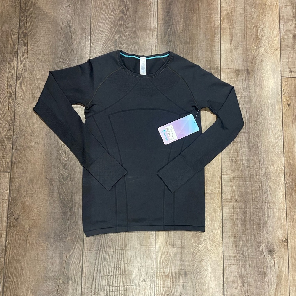 Black Ivivva girls athletic long sleeve